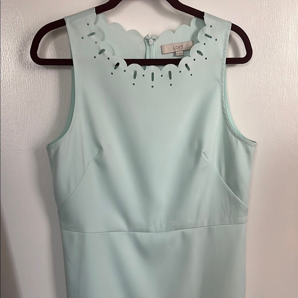 LOFT Light Blue Sleeveless Dress